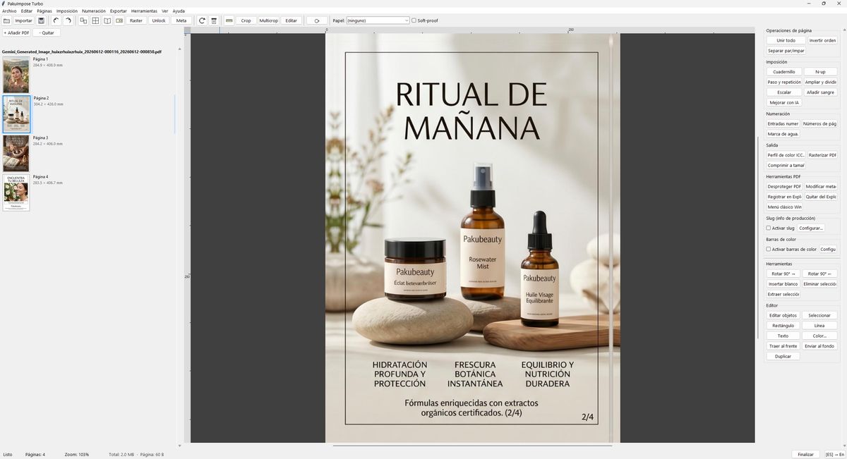 The same PDF after generating bleed by extending the edge content