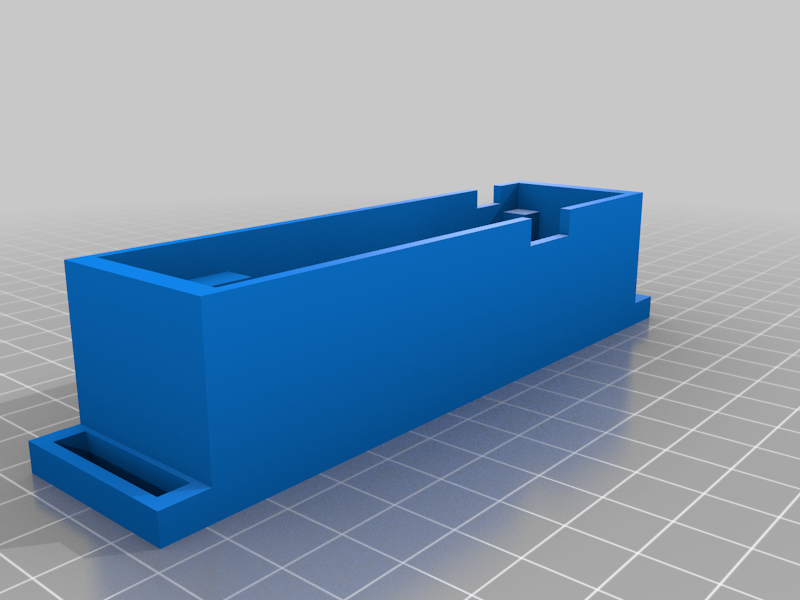 Base de la caja del head tracker casero ESP8266 vista en el slicer 3D